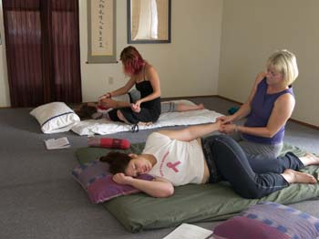 SomaVeda Thai Yoga Side Lying Position